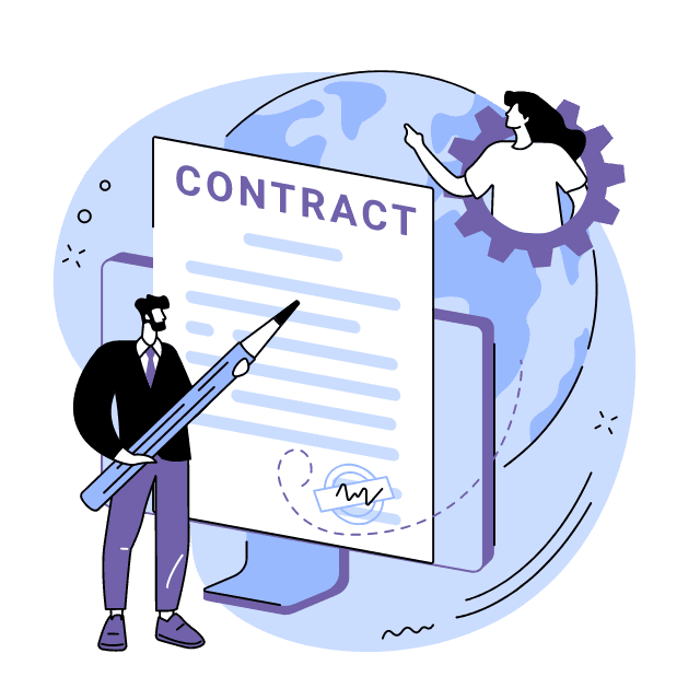 إنشاء عقود  إلكترونية